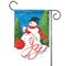 Toland Home Garden Knitting Snowman Christmas Outdoor Garden Flag 18" x 12.5"